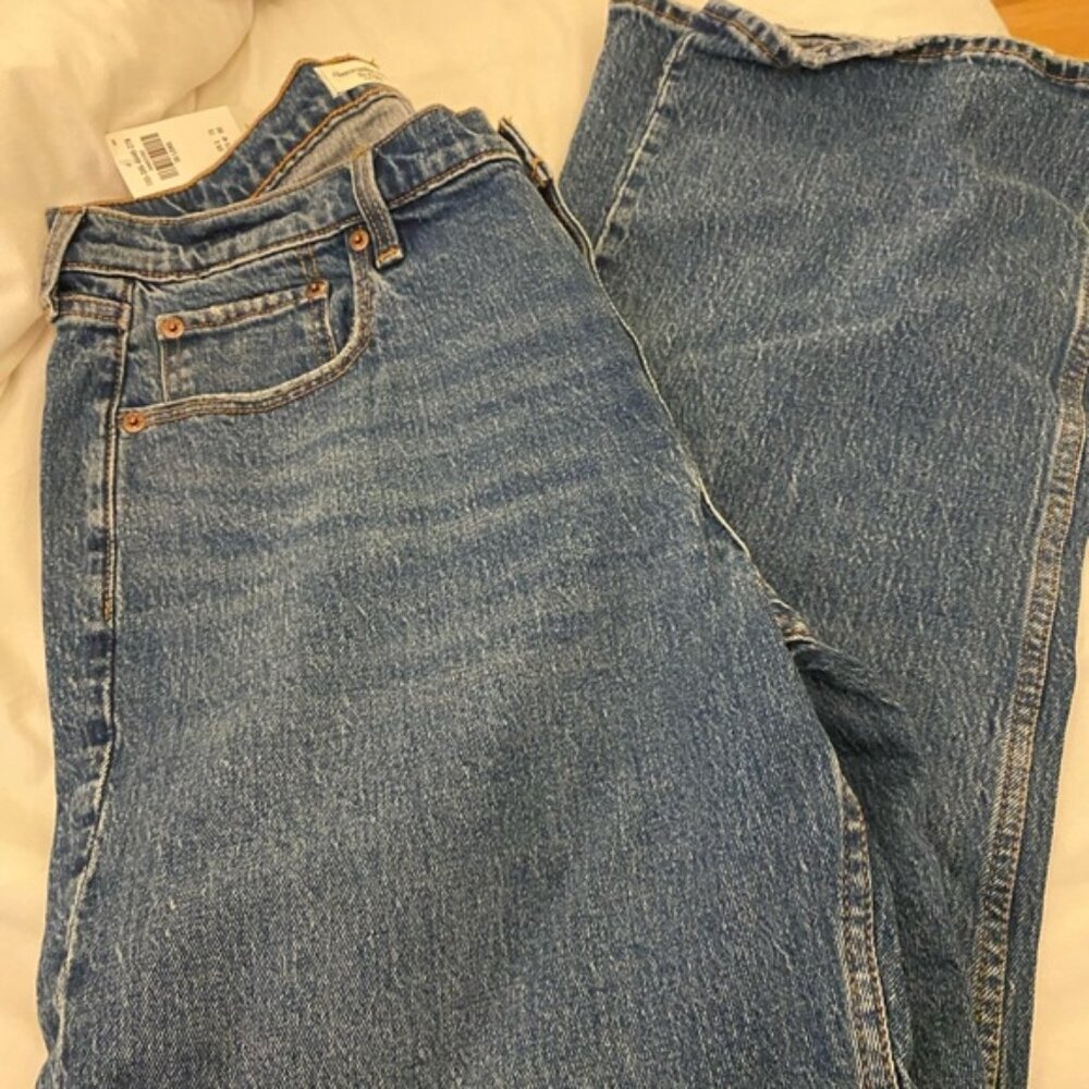 NWT Abercrombie and fitch brand the baggy jean size 30l